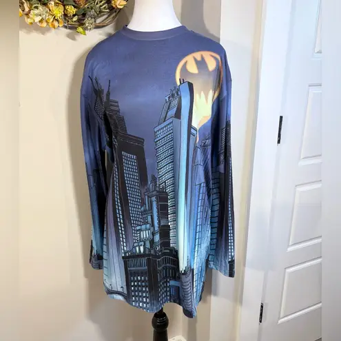 Dolls Kill  x DC Batman Symbol Gotham City Comic  Long Sleeve Shirt ~Small💛 - Image 11