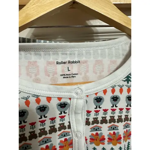 Roller Rabbit ROLLER RABBIT Bands Weave Pajamas thanksgiving set size Large