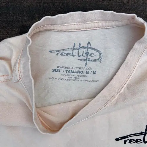 Reel Life Pale Pink Short Sleeve Graphic Tee T