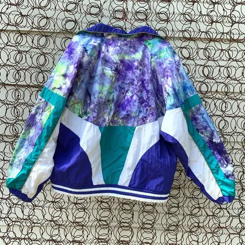 Vintage 80s 90s windbreaker track suit East West Purple