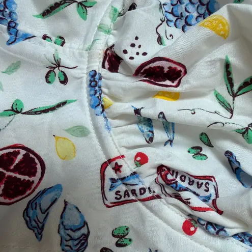 COLSIE Corset Bralette Top Coastal Travel Theme Print Size Small