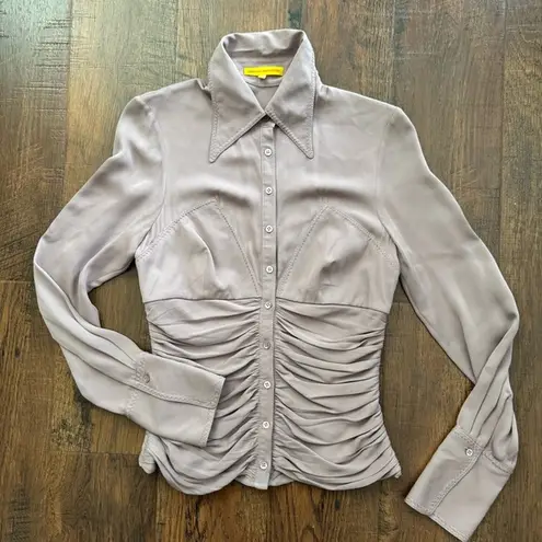 Catherine Malandrino lavender elegant western style top, size S