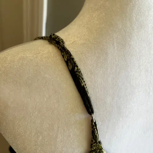 India Boutique Green Patterned Sun Dress Sleeveless Casual Lightweight Dress Size XS