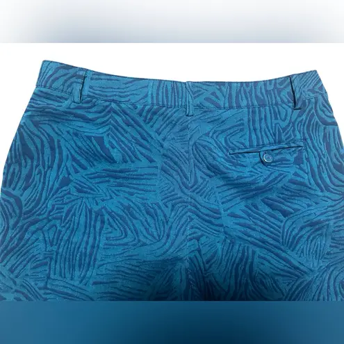 Lady Hagen Women's Paradise Found Zebra Golf Shorts Size 6 Blue
