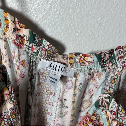 Jumpsuit A.U.W Women Floral Jumpsuit Palazzo Casual size S.