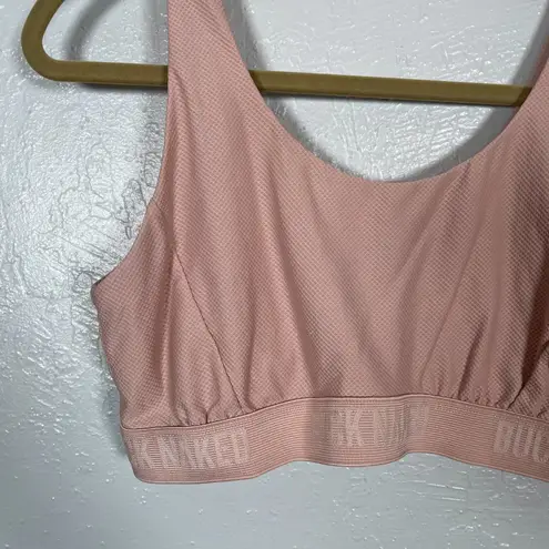 Duluth Trading Co Women M Light Blush Pink Buck Naked Bralette Low Impact Lounge Size M