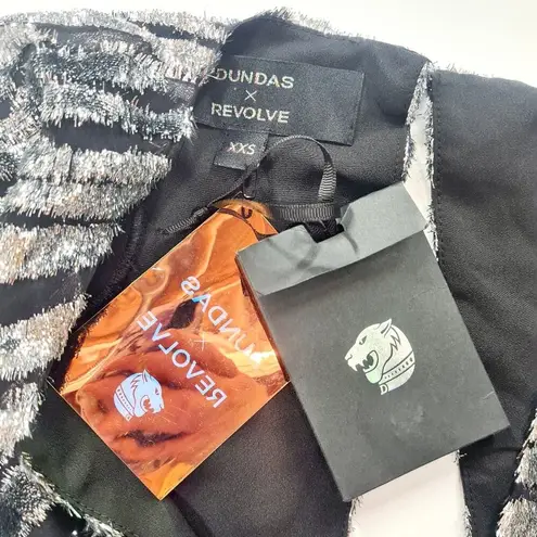 DUNDAS x REVOLVE Stardust Mini Dress in Silver Tiger XXS