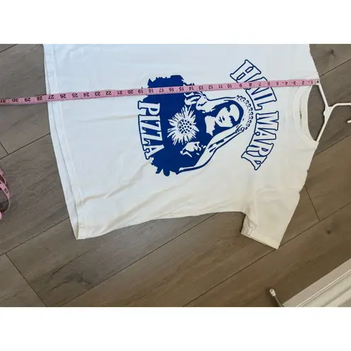 Hail Mary Pizza tshirt Atwater Village Los Angeles Graphic virgin Mary Size M Black Size M