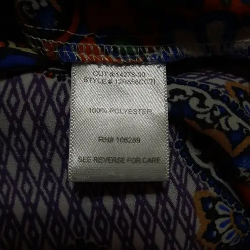 Society Girl Multicolored Blouse Large