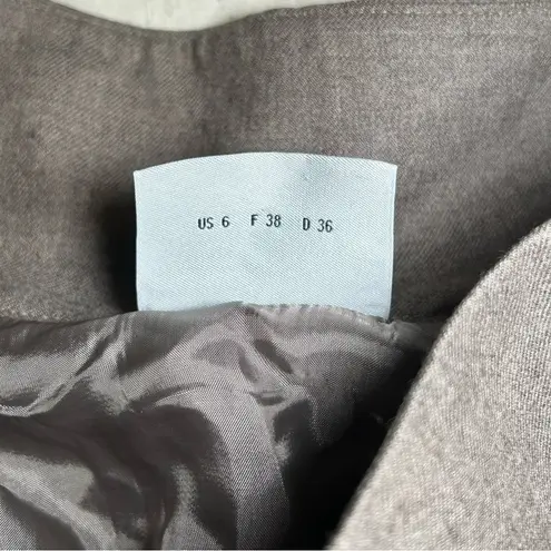 Akris Punto Akris tan brown 100% wool pleated midi skirt women’s size small 6