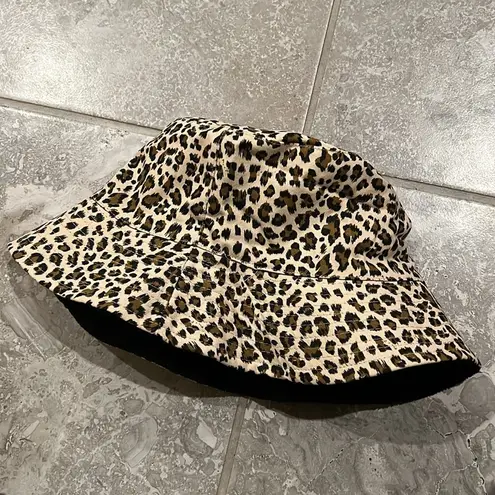 Jenni NWT Reversible Terry Cloth Hat, Leopard One Size New w/Tag $39.99