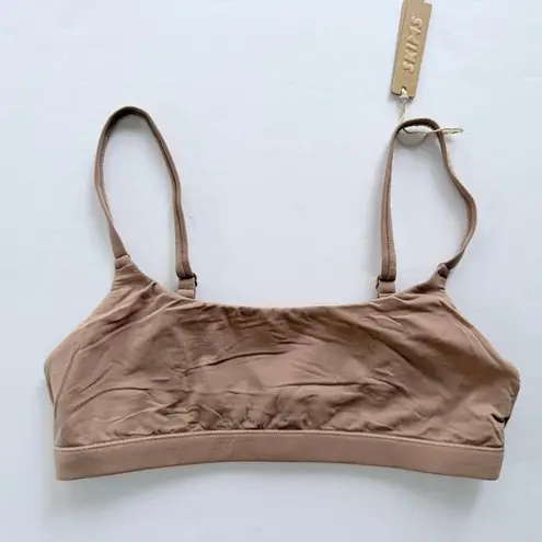 SKIMS Fits Everybody Scoop Bralette Bra Sienna Tan Nude NEW