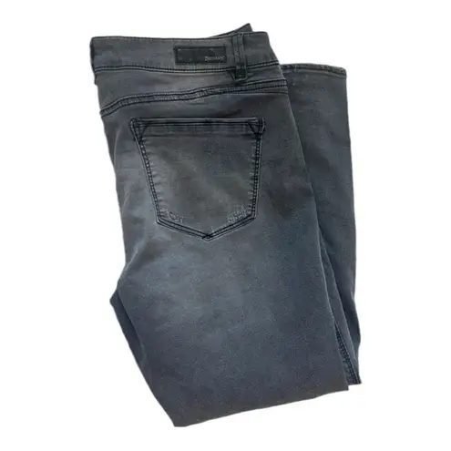 Democracy Womens Grommet Detail Distressed Freedom Ankle Skimmer Jeans Sz 12