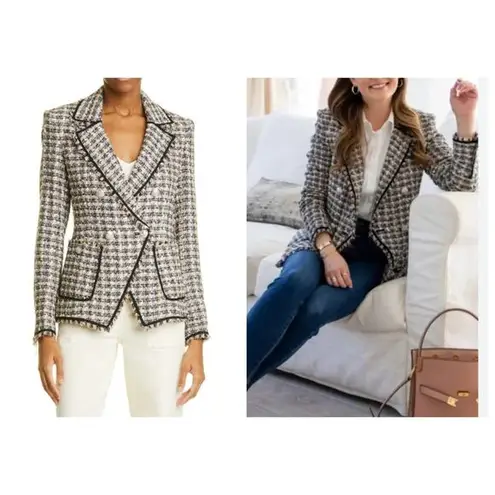 Veronica Beard Theron Houndstooth Blazer Size 2