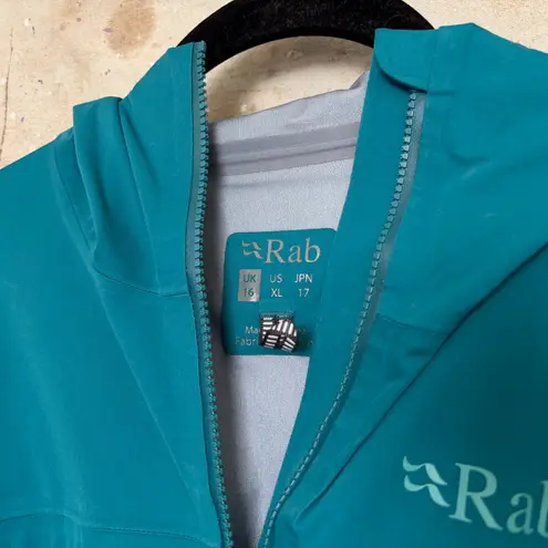 Rab Kinetic Plus Jacket in Amazon/Shadow Blue Size XL