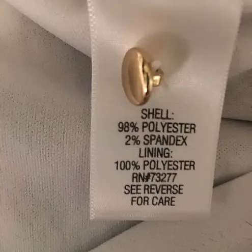 Dana Buchman Slimming Double layered Slanted ruffle bottom Top