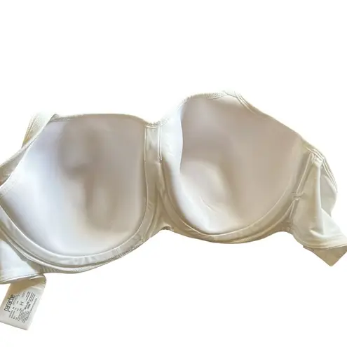 Panache Women's High Impact Underwire Sports Bra Sz 38H White Moisture Wicking