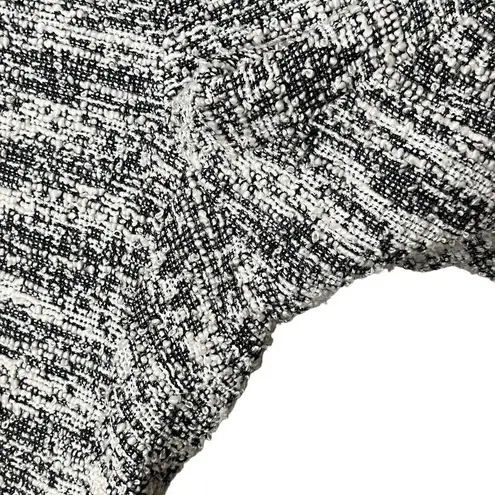 Sachin + Babi Tweed Flat Front Pants Cream Black Women’s Size 4 Zip Pocket Slim