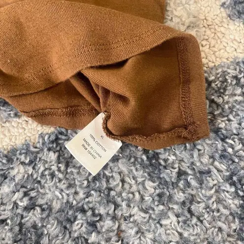 Cial Scene Brown + Black New York City Tennis Club Crop Top Baby tee Size XL