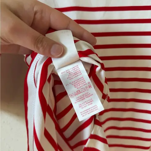 Saint James Garde Cotte III Nautical Performance Top 4 Red White Stripe Casual