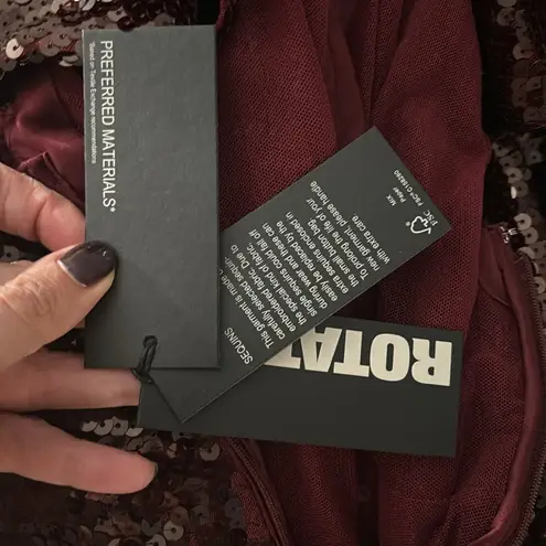 Rotate Birger ChristensenRuffled Sequined jumpsuit Size 10