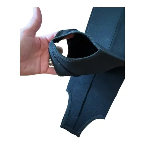 Vintage 70's Helanca of Austria Wool black high waist stirrup pants size small