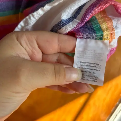 J.Crew  LINEN OFF SHOULDER DRESS