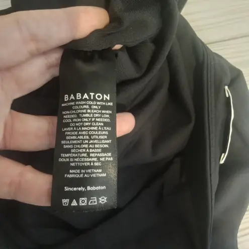 Babaton aritza bodysuit or swimsuit thong style black size large