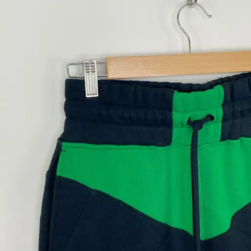 Koral Serein Matte Black Green Drawstring Mini Skirt Women's Size Small S