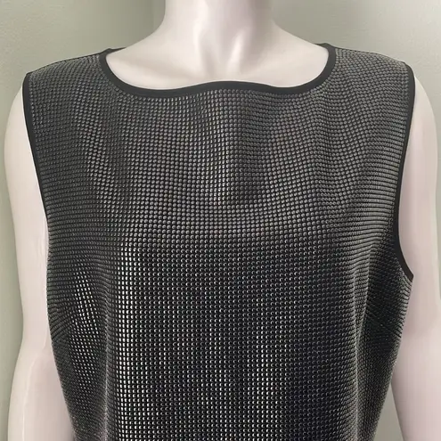 St. John Embellished Black Sheath Dress size 14