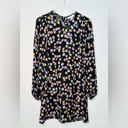 Dorothee Schumacher Floral Confetti Print Structured Volumes Dress Size 3 NWT Black