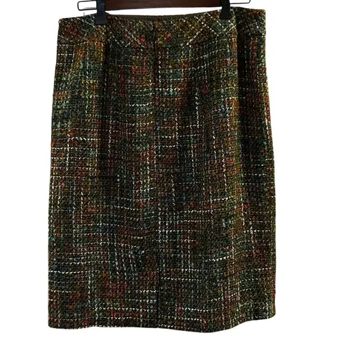 Coldwater Creek Women's Multicolor Tweed Skirt Size 12