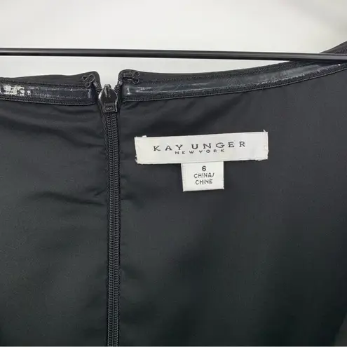 Kay Unger NWT Anais Jumpsuit w/Train Black 6