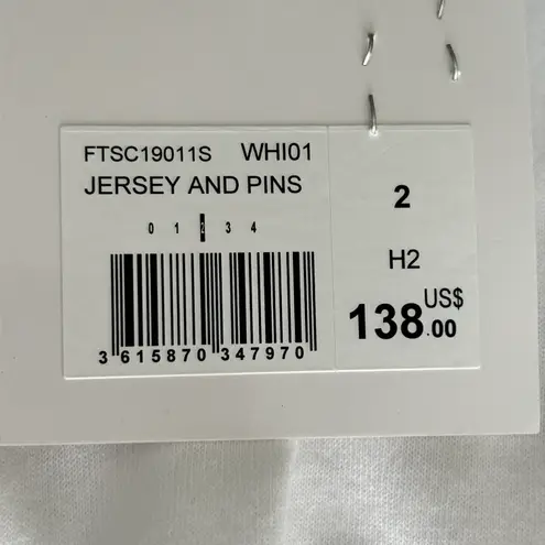 The Kooples X Sport Cotton Open Top Shirt - White Size 2 US Small