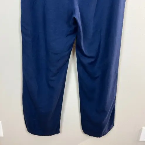 Tommy Hilfiger  Pants 16 Womens Navy‎ Blue Linen Blend Lightweight Drawstring