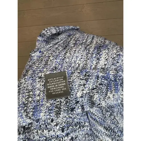 89th & Madison blue marled open front cardigan Size Petite Medium Blue