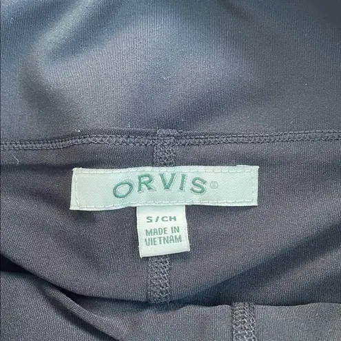 Orvis Active Tennis Skort Preppy Mini Skirt Built-in Shorts in Black Size S