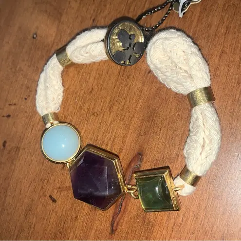 Juicy Couture  Pam Gela Rope and Gemstone Bohemian Bracelet New with Tags