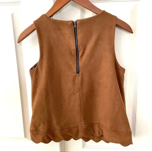 Romeo + Juliet Couture Romeo and Juliet brown suede like tank