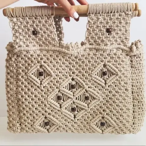 Anthropologie VIRGINIA WOLF MACRAME BAG