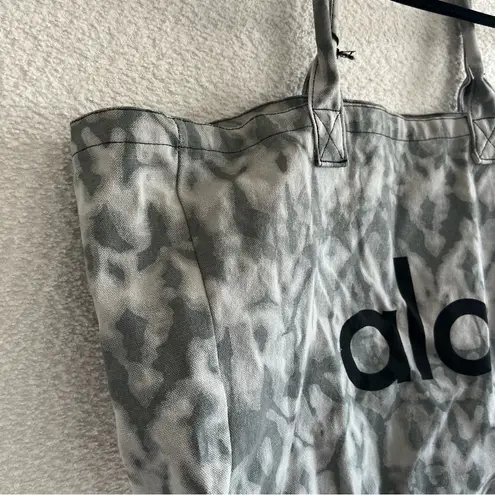 Alo Yoga  NWT Gray Tie Dye Shopper‎ Tote Canvas Oversized Bag One Size