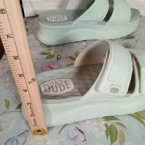 Hey Dude Delray Slide Sandals Hook N Loop Womens 11