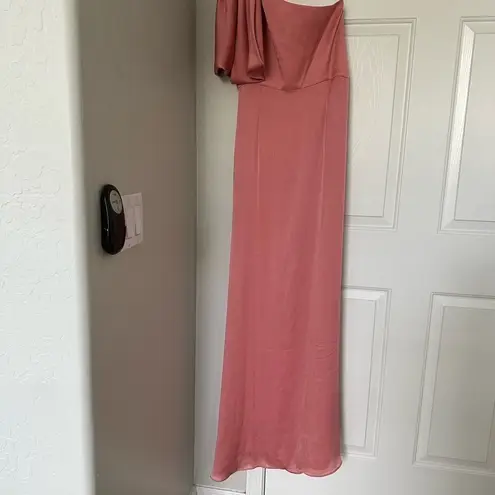 Sachin + Babi Chelsea Crinkle Satin One-Shoulder Gown