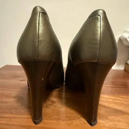 Max Mara leather pointed pumps size 35
