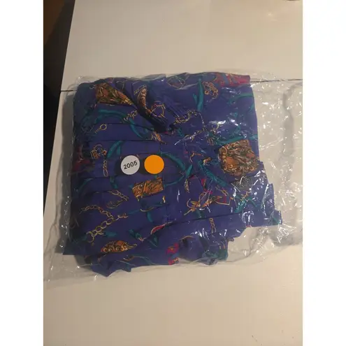 Alfred Dunner Purple Pleated Blouse & Skirt, Vtg Women's Size 16, Watch & Horse