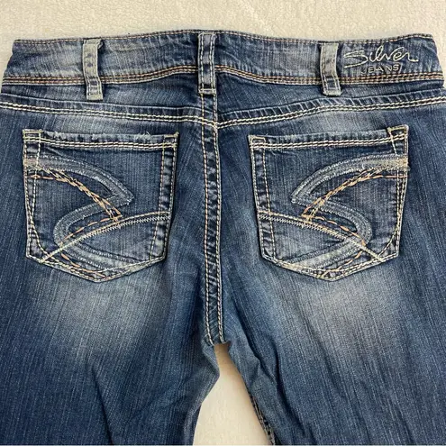 Silver Jeans Co Bootcut Flare Jeans Women’s Sz 34 Medium Wash Y2K Western Denim