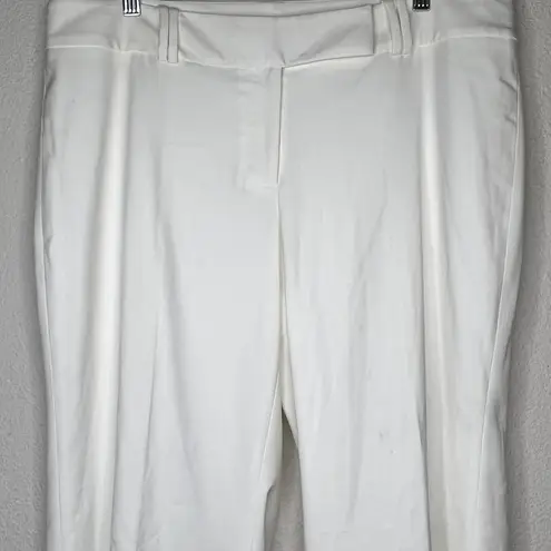 White House | Black Market WHBM Flare Leg White Dress Pants