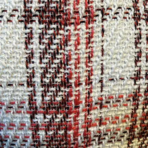 Halogen Brand New Open Tweed Front Plaid Jacket Blazer Small