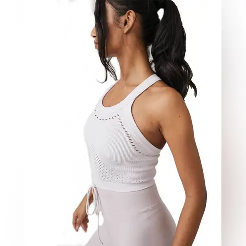 FREE PEOPLE FP Movement Serendipity Crochet Crop Top XS/S White $38 Retail NWT Size undefined