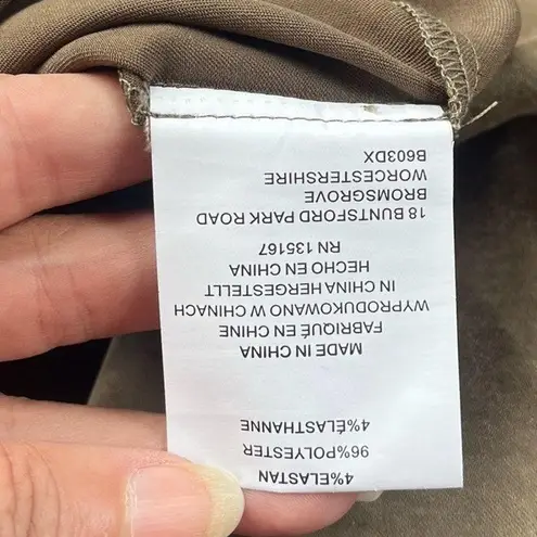 Motel Satin Maxi Slip Skirt Sz M Olive Y2K Whimsigoth Indie Sleaze Satin Grunge